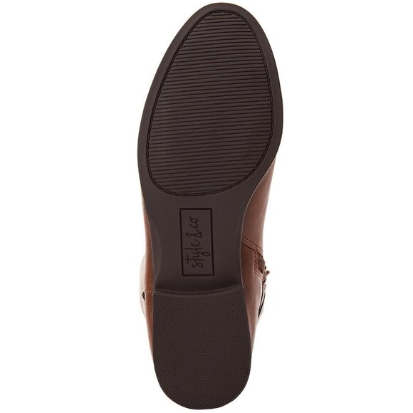 Women's Riding Boots, Style & Co  Kindell Tall Boots, Bourbon - Picture 5 of 5